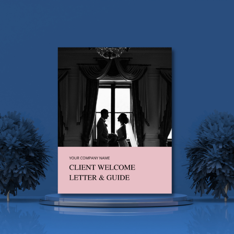 Client Welcome Letter & Guide - Event Planning Templates Shop | Wedding ...