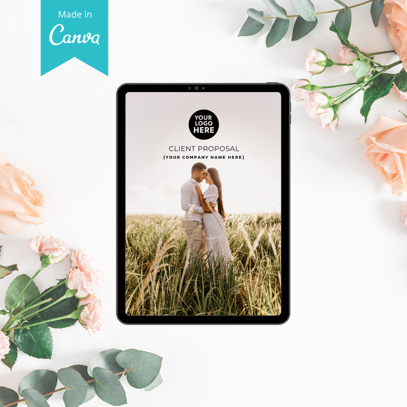 canva proposal template wedding planner