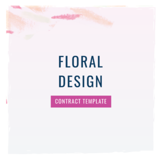 floral design contract template