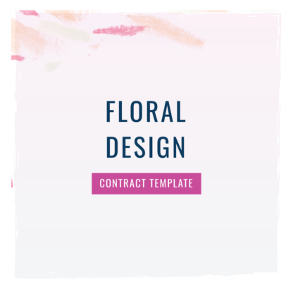 floral design contract template