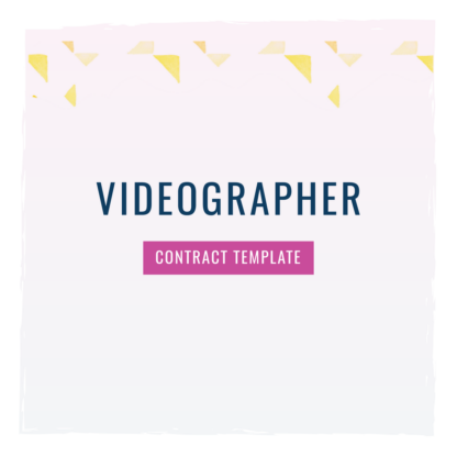 videographer contract template