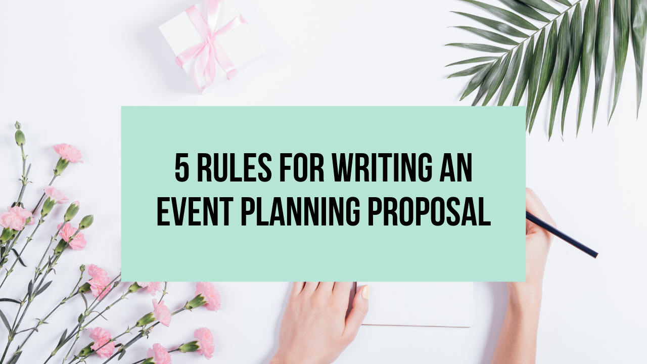 writing an event planning proposal