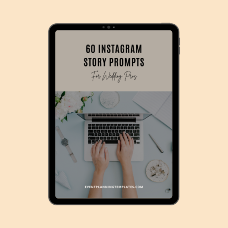 60 Instagram Story Prompts for Wedding Planners