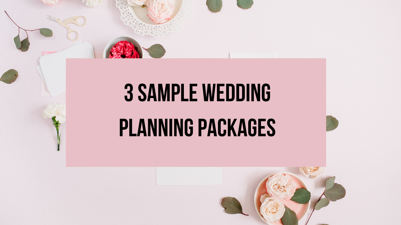 3 Sample Wedding Planning Packages