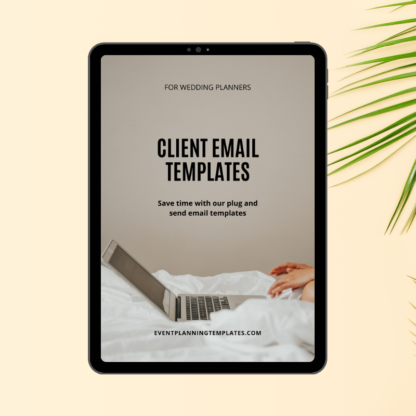 email response and automation templates for event planners and wedding planners